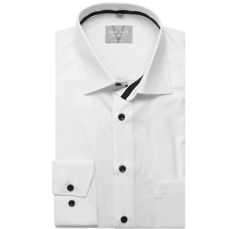 Marvelis Overhemd wit, Effen