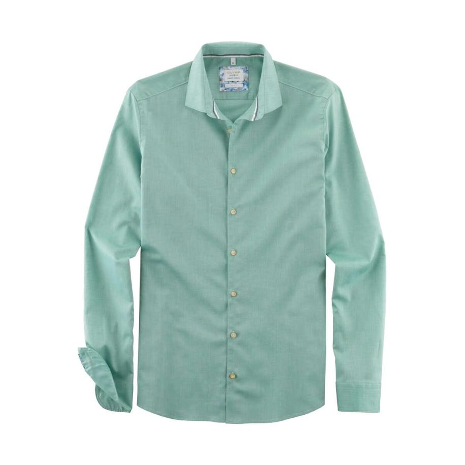 OLYMP Level Five Smart Casual Overhemd groen, Effen Groen