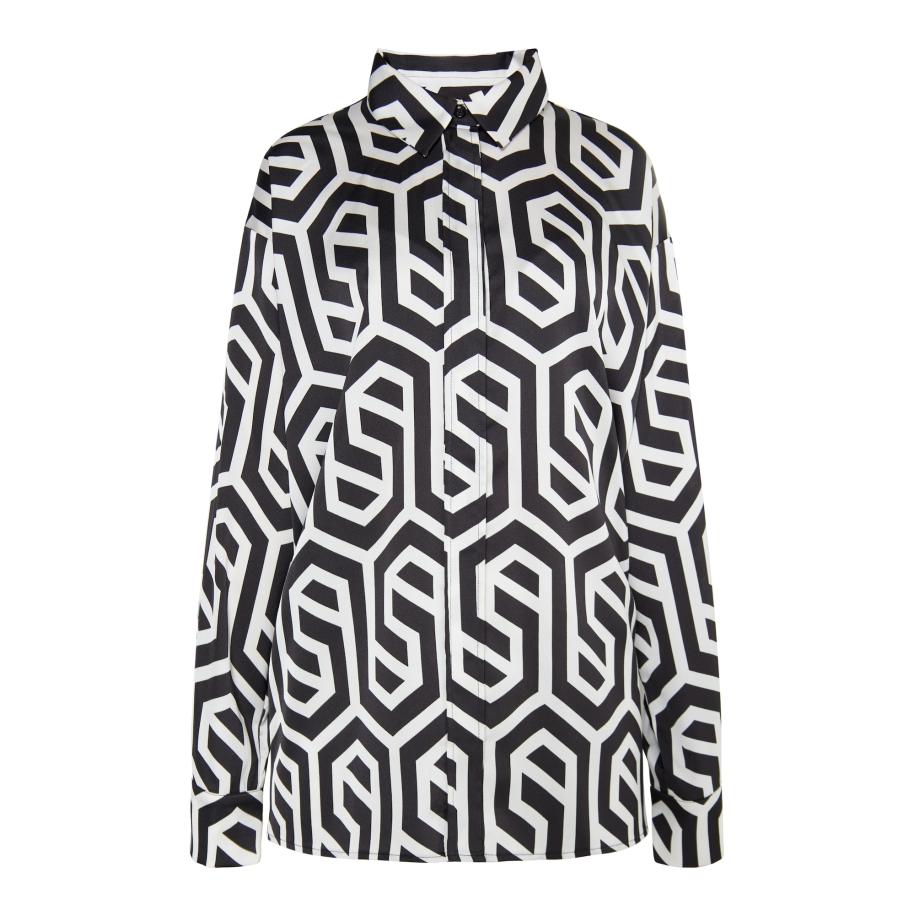 DreiMaster DreiMaster Klassik Blouse zwart / wit -