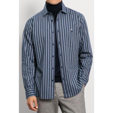 OLYMP Casual Overhemd marine, Gestreept
