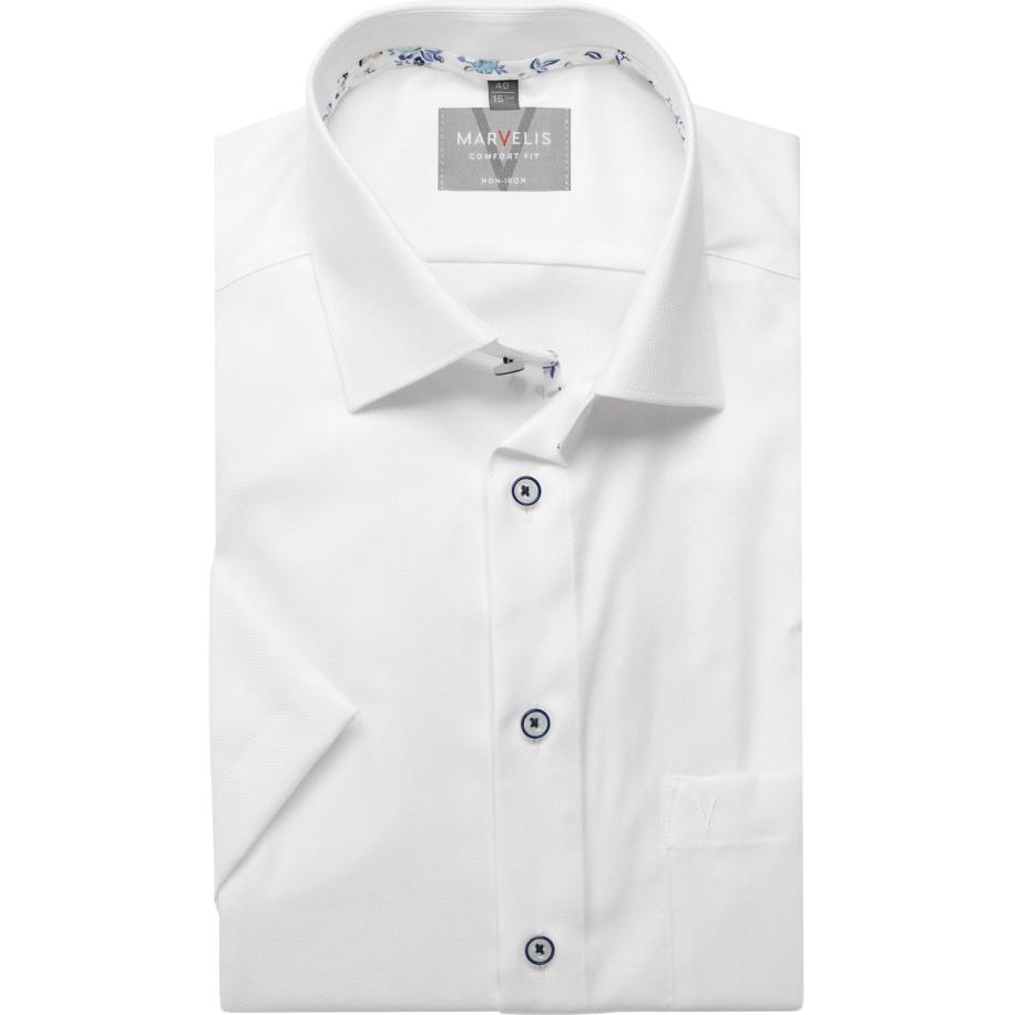 Marvelis Overhemd Korte mouw wit Wit