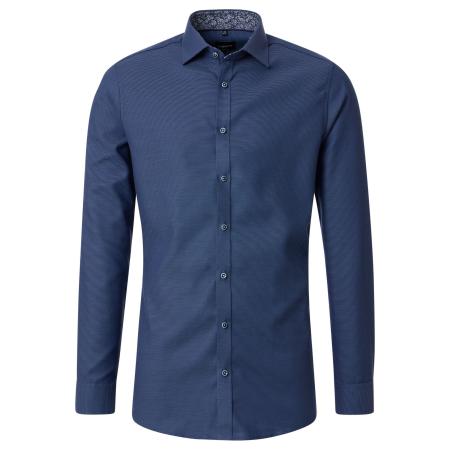 Venti Overhemd blauw, Faux-uni