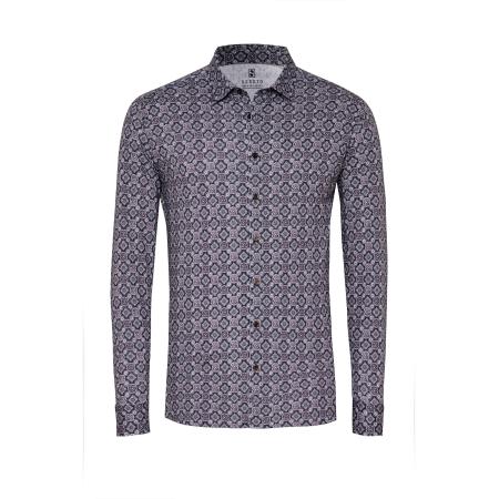 Desoto DESOTO Overhemd donkerblauw / gemengde kleuren