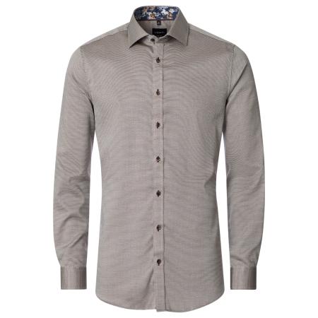 Venti Overhemd bruin, Faux-uni