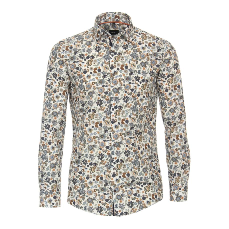 Venti Overhemd ML7 (72CM+) blauw Blauw