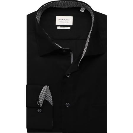 ETERNA Overhemd Extra kort (ML5) zwart