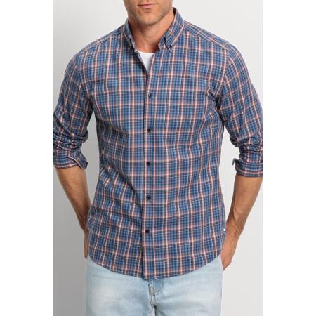 OLYMP Casual Overhemd marine, Ruit