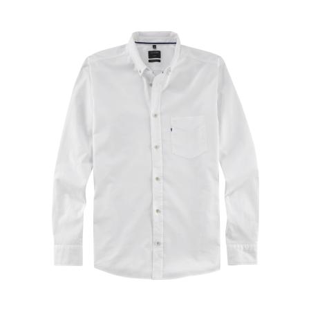 OLYMP Casual Overhemd wit, Effen