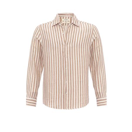 Antioch Antioch Overhemd beige / wit