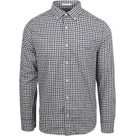 Gant Overhemd Twill Gingham Navy