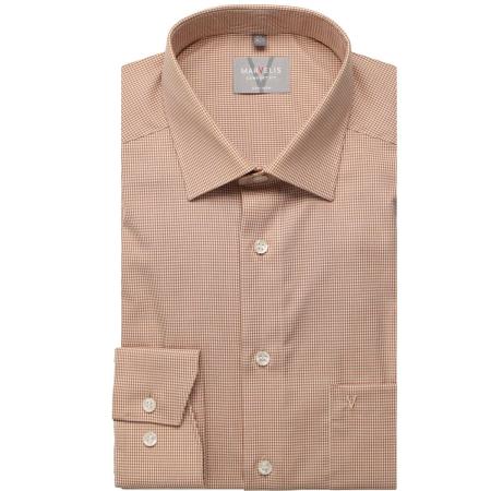 Marvelis Overhemd bruin, Vichy ruit