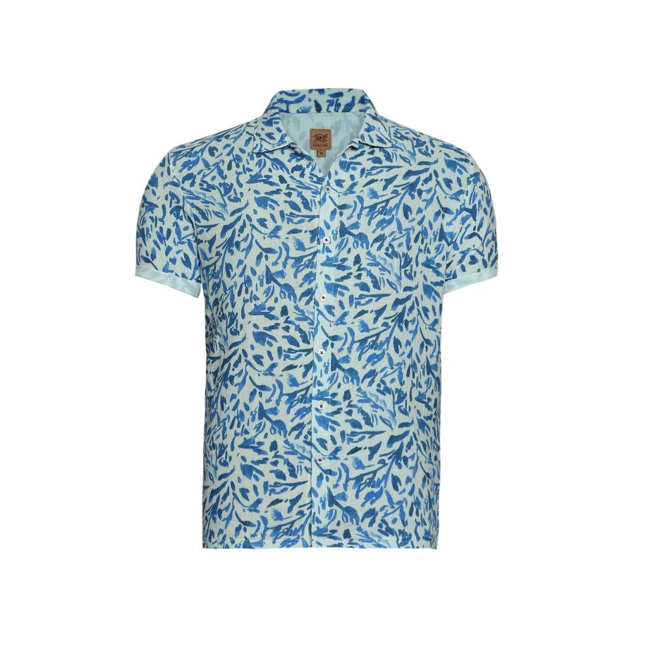 Campus Sutra Campus Sutra Overhemd Fabian blauw / wit -