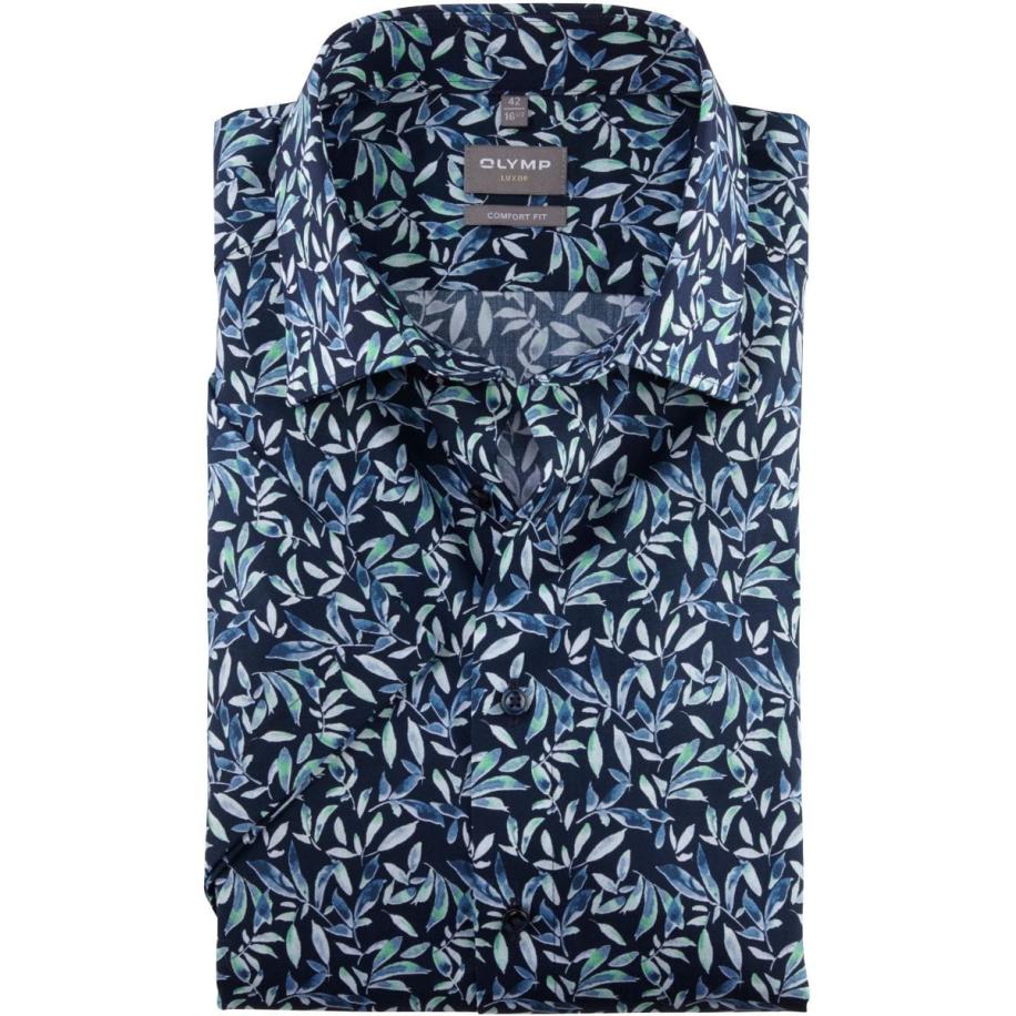 OLYMP Luxor Overhemd Korte mouw lichtgroen Groen