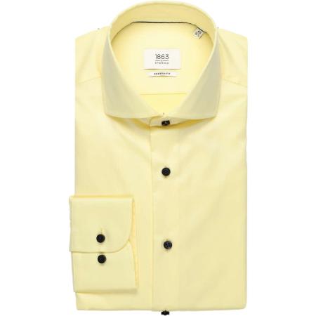 ETERNA 1863 Overhemd lichtgeel, Effen