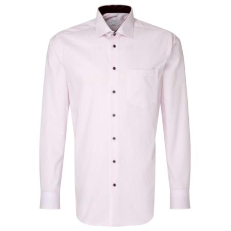 Seidensticker Overhemd lichtroze, Gestreept