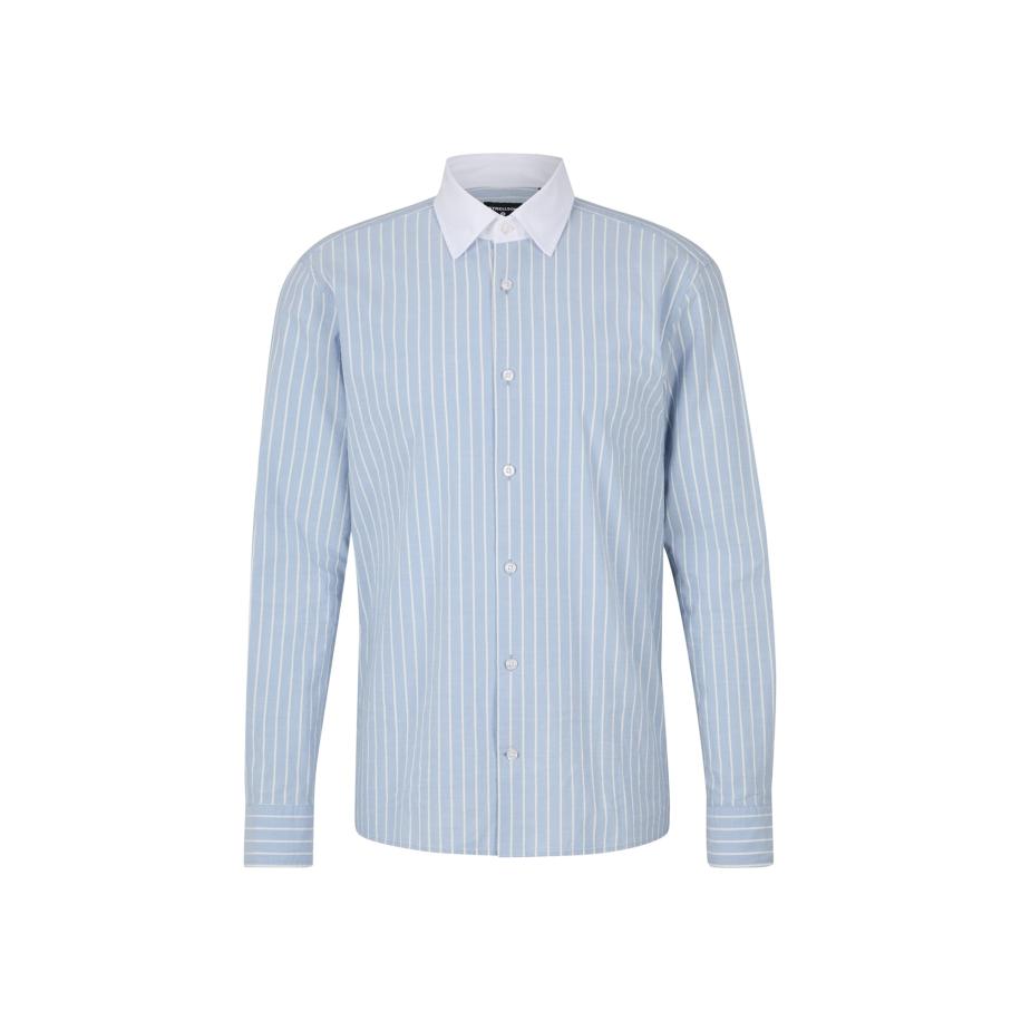 STRELLSON Overhemd Casyn lichtblauw / wit Blauw