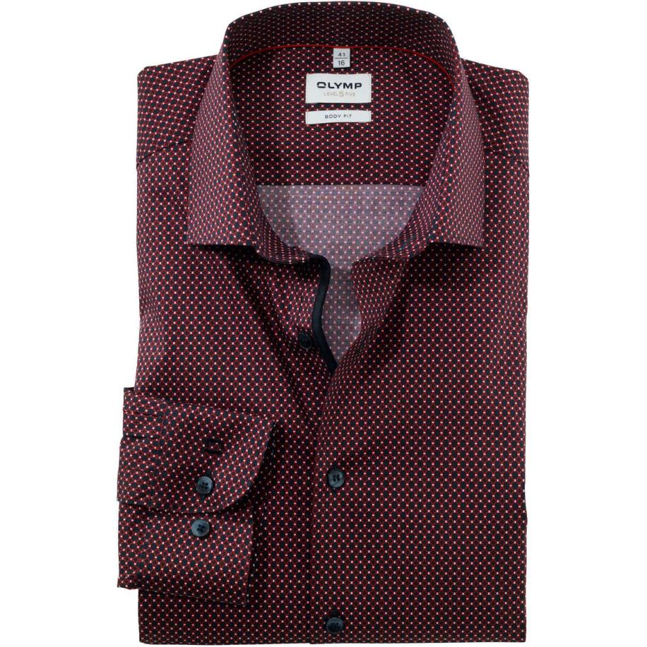 OLYMP Level Five Overhemd ML6 (vanaf 68 CM) blauw/rood Multicolor