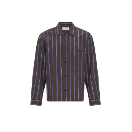 Antioch Antioch Overhemd azuur / chocoladebruin