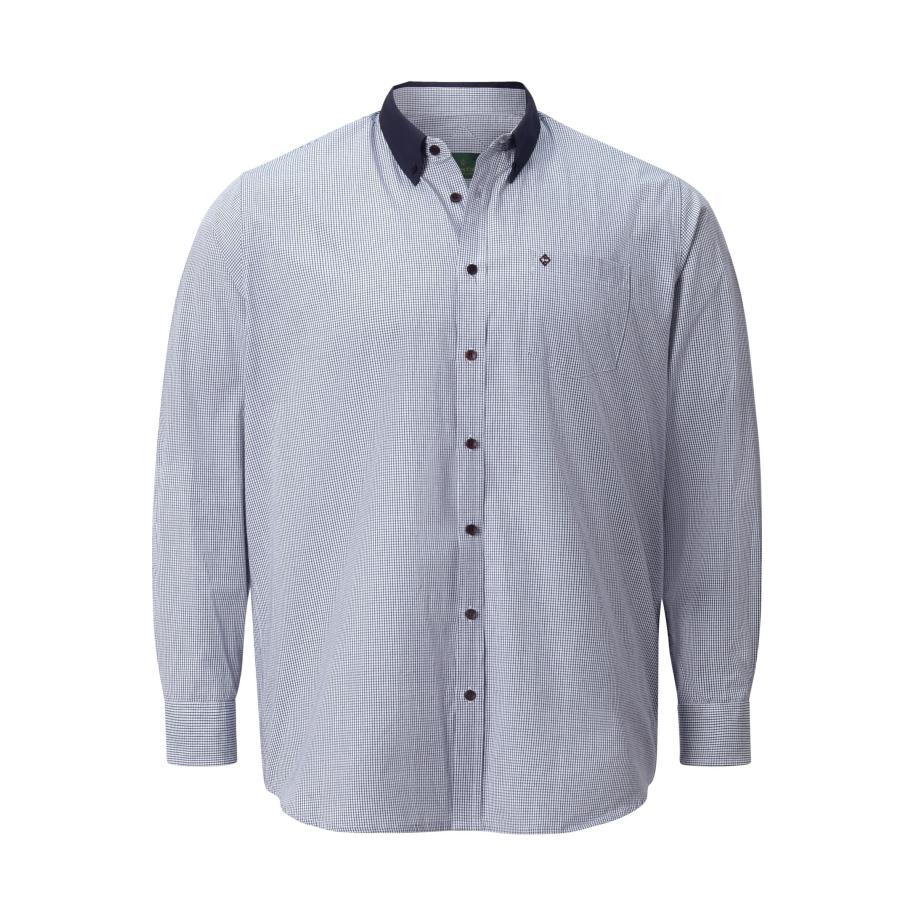 Charles Colby Overhemd blauw, Ruit Blauw
