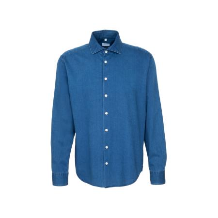 Seidensticker SEIDENSTICKER Overhemd Schwarze Rose donkerblauw