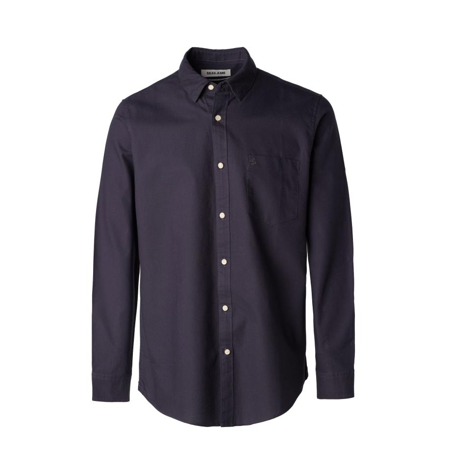 Salsa Salsa Jeans Overhemd Monaco nachtblauw -