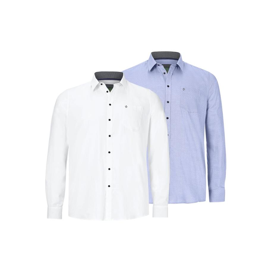 Charles Colby Overhemd wit, Effen Wit