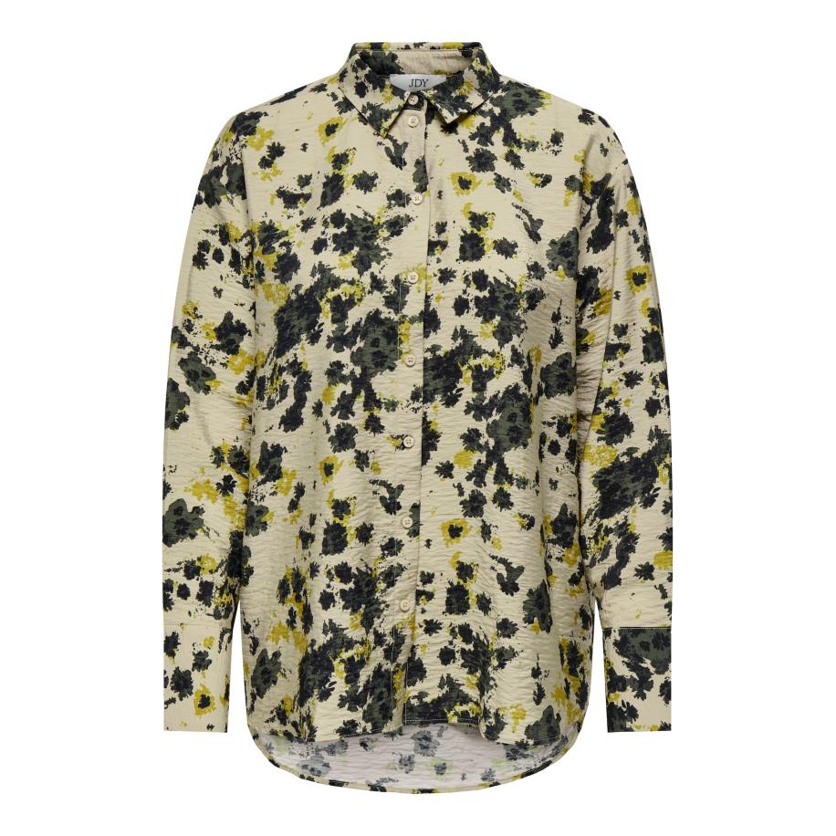 JDY JDY Blouse JDYELIA ecru / limoen / spar / zwart -