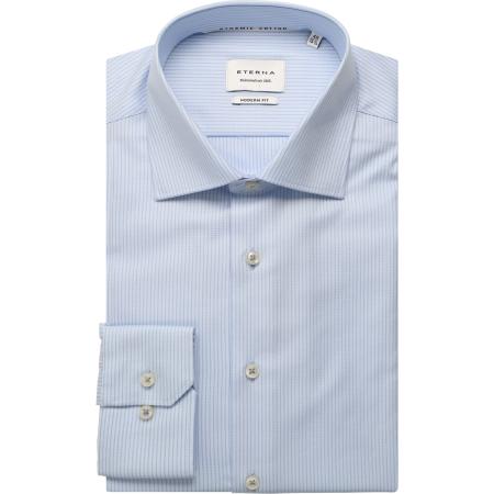 ETERNA Overhemd hemelsblauw, Gestructureerd