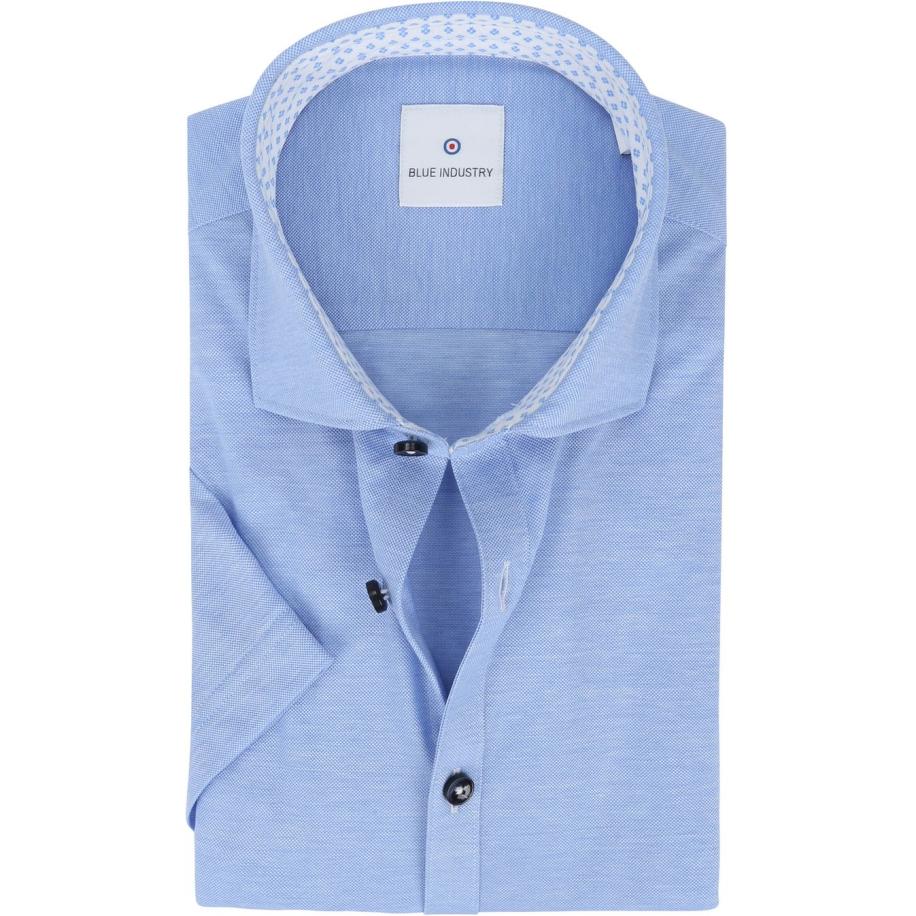 Blue Industry KM Overhemd Jersey Blauw Blauw