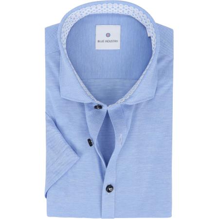 Blue Industry KM Overhemd Jersey Blauw