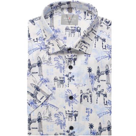 Marvelis Overhemd Korte mouw wit