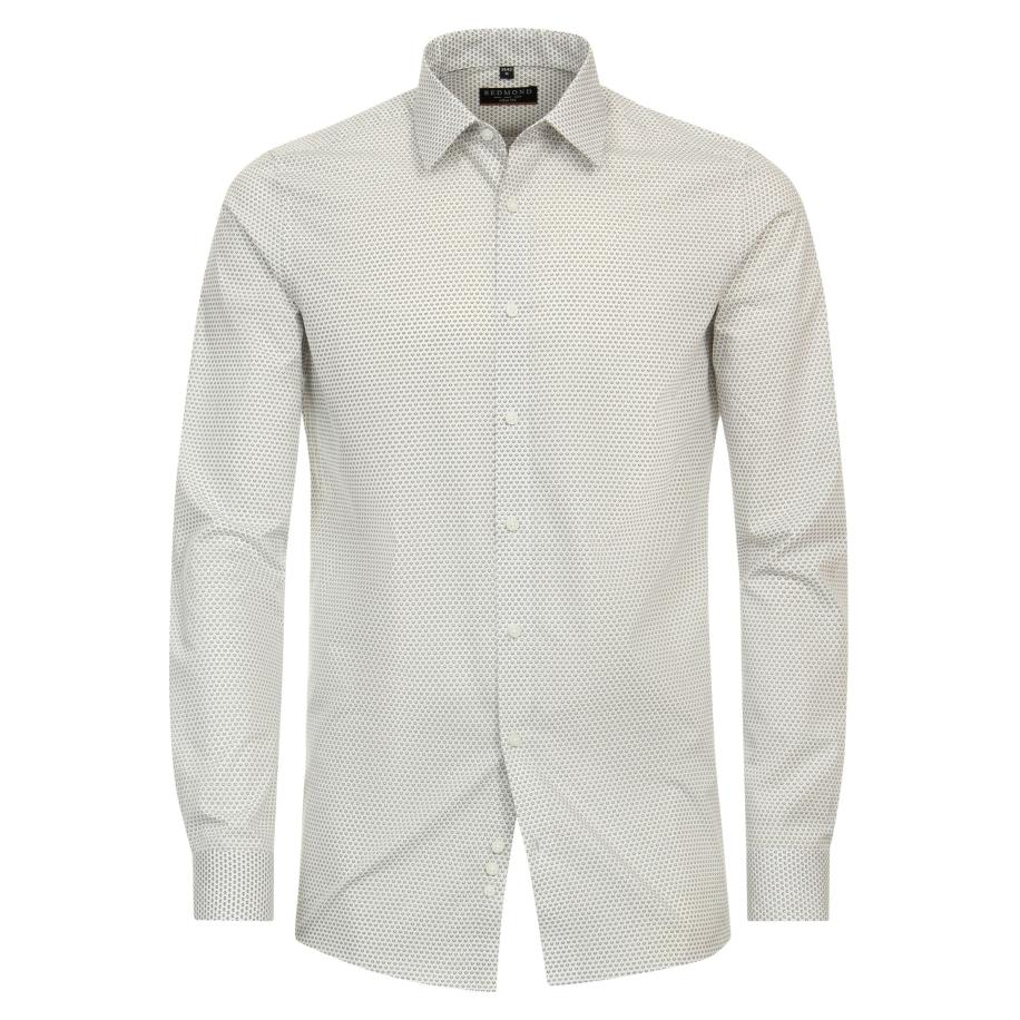 Redmond Overhemd grijs, Bedrukt Grijs