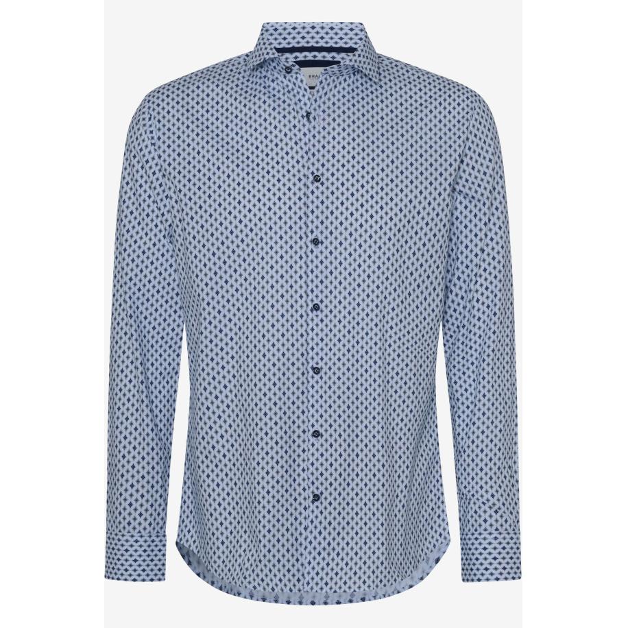 Brax Overhemd jager, Effen Groen