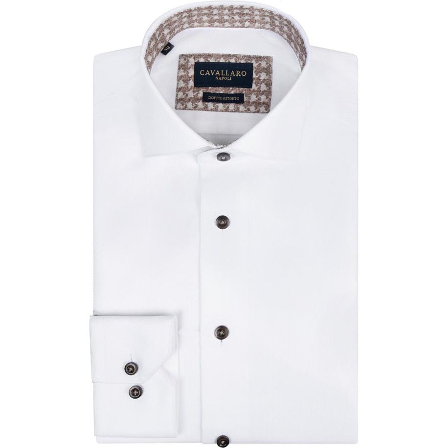 Cavallaro Ludano Overhemd Wit Wit