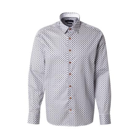 Bugatti bugatti Overhemd marine / lichtgroen / wit