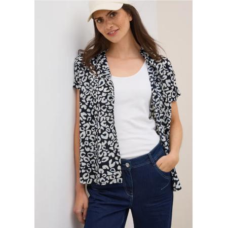 CECIL Katoenen blouse met patroon