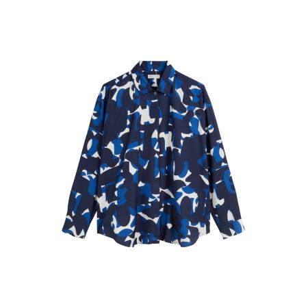 Marc O'Polo Marc OPolo Blouse blauw / donkerblauw / wit