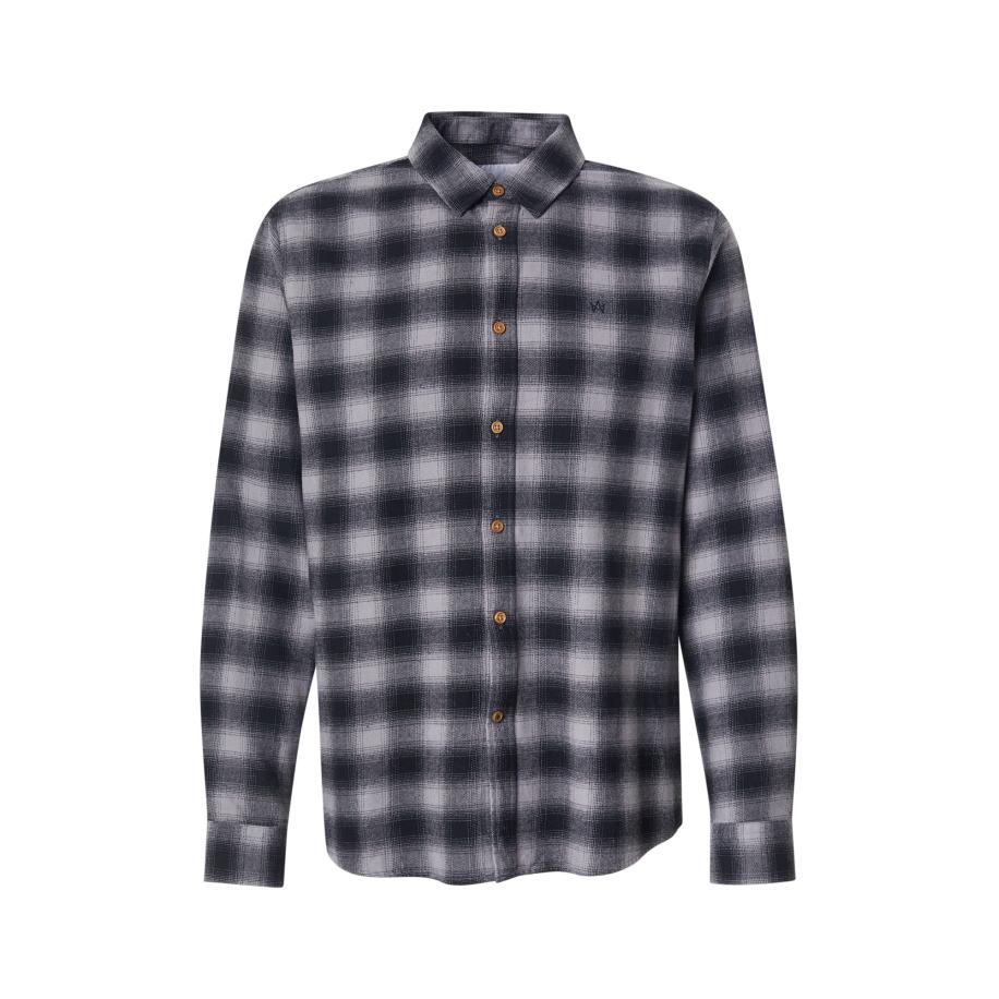 Kronstadt Kronstadt Overhemd Reinar donkerblauw / lichtgrijs -