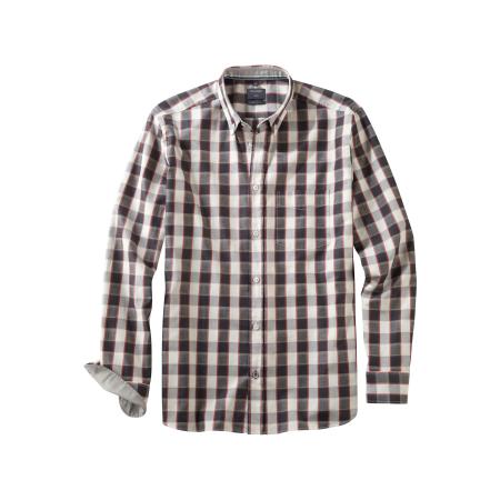 OLYMP Casual Overhemd zwart, Ruit