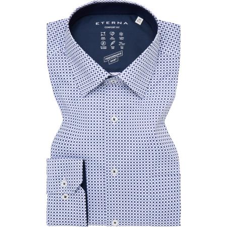 ETERNA Performance Overhemd ML7 (72CM+) donkerblauw