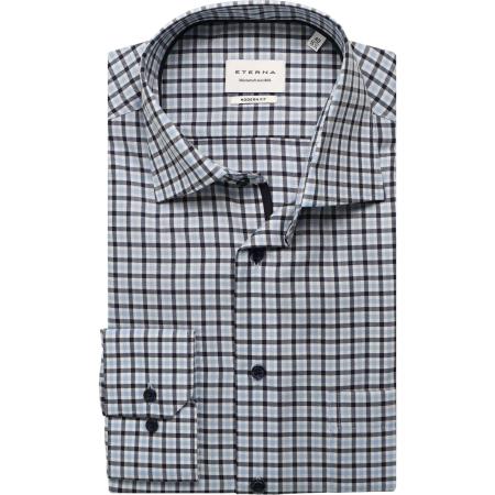 ETERNA Overhemd hemelsblauw, Ruit