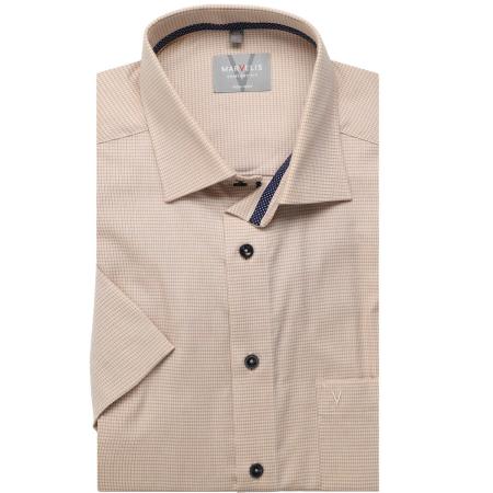 Marvelis Overhemd Korte mouw beige