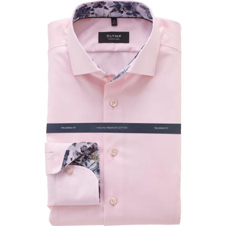 OLYMP SIGNATURE Overhemd roos, Faux-uni