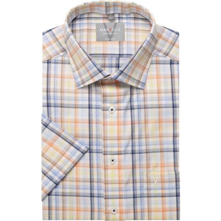 Marvelis Overhemd Korte mouw oranje