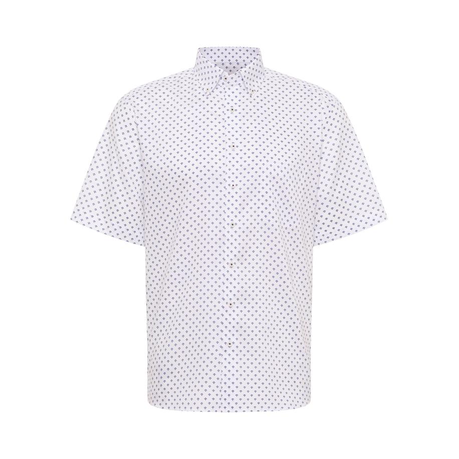 Eterna ETERNA Overhemd navy / royal blue/koningsblauw / wit -