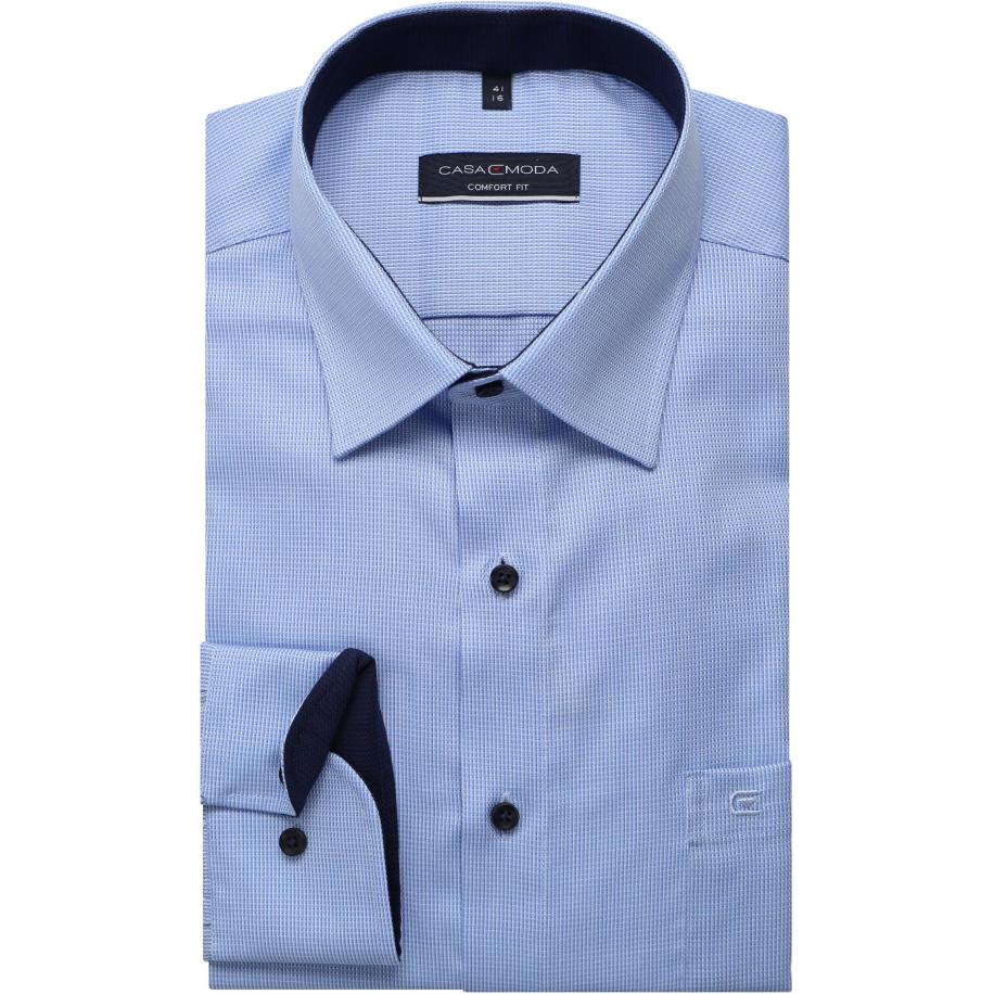 Casa Moda Overhemd ML7 (72CM+) blauw Blauw
