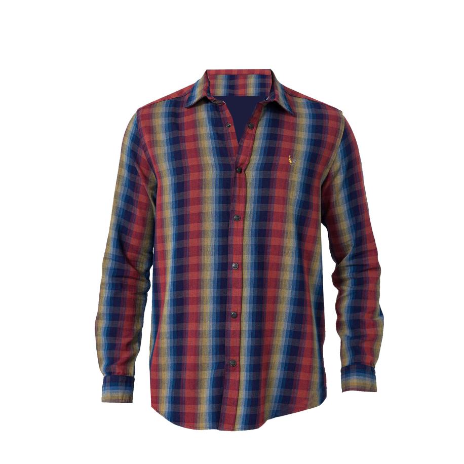 By Diess Collection By Diess Collection Overhemd blauw / smoky blue / rood -