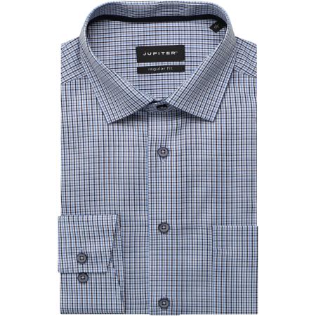 Jupiter Overhemd middenblauw, Ruit