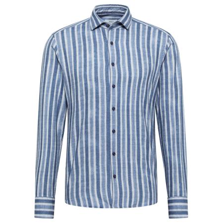 Eterna ETERNA Overhemd blauw / donkerblauw / wit