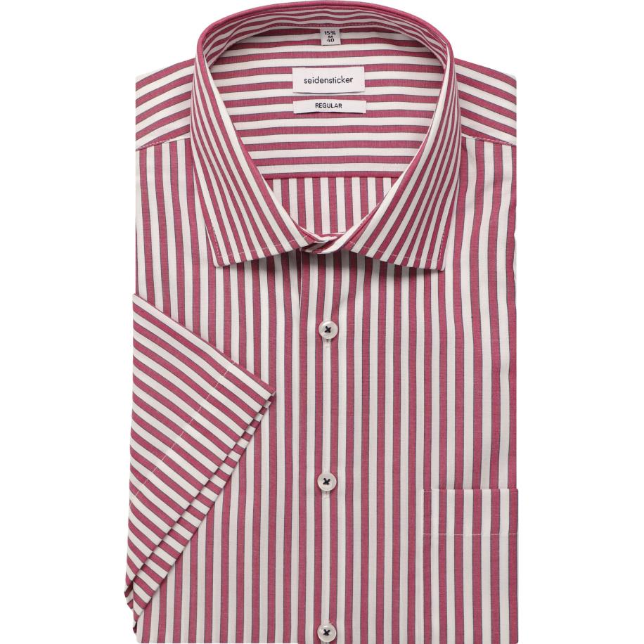 Seidensticker Overhemd Korte mouw rood Rood